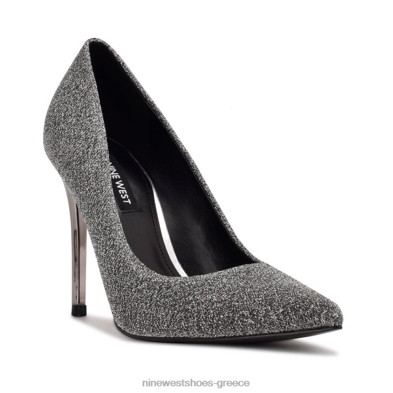 Nine West φρέσκες μυτερές αντλίες 2JJ4N1572 γκλίτερ κασσίτερου