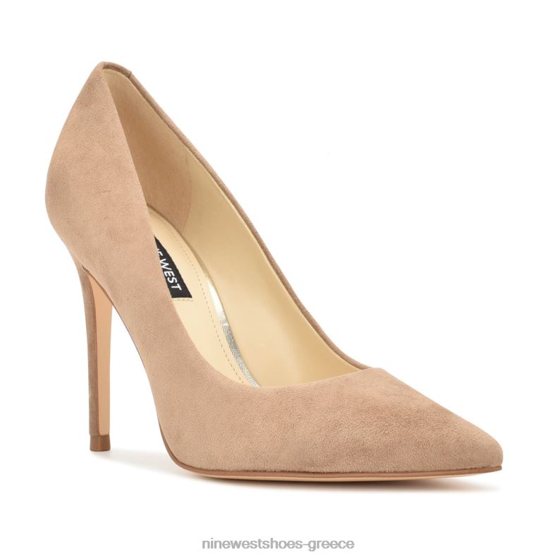 Nine West φρέσκες μυτερές αντλίες 2JJ4N1578 γκρι σουέντ