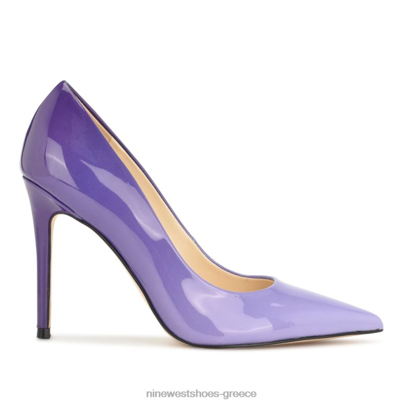 Nine West φρέσκες μυτερές αντλίες 2JJ4N1591 μωβ πατέντα ombre