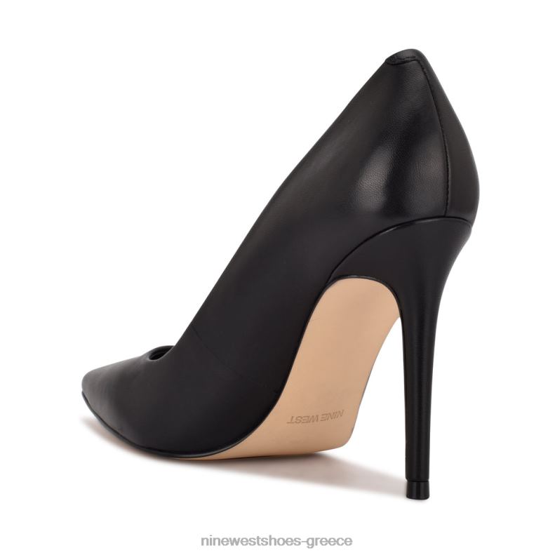 Nine West φρέσκες μυτερές αντλίες 2JJ4N1599 μαύρο δέρμα