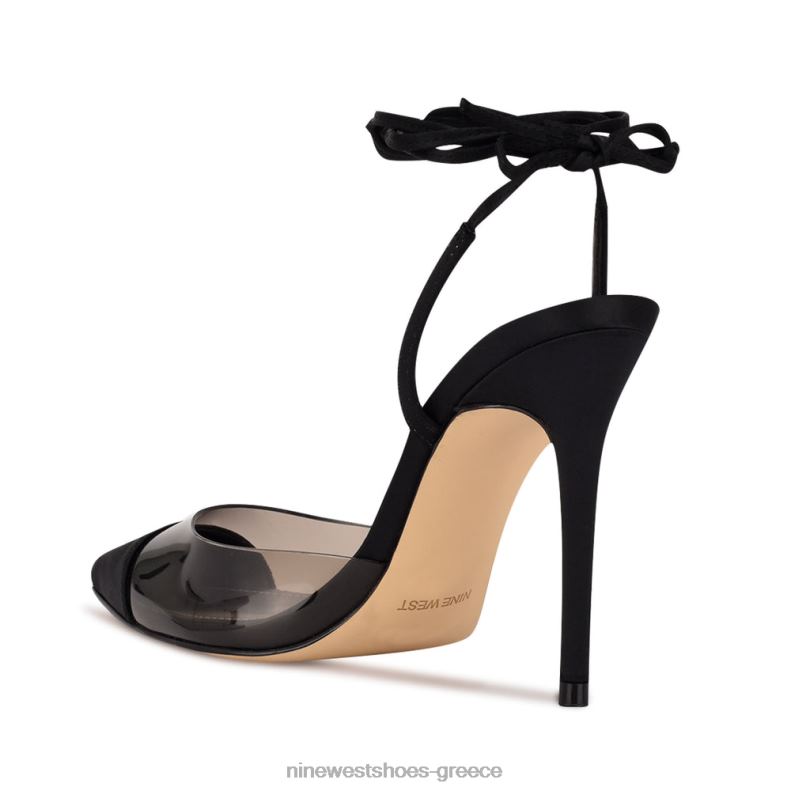 Nine West αντλίες περιτυλίγματος αστραγάλου 2JJ4N1647 μαύρος καπνός