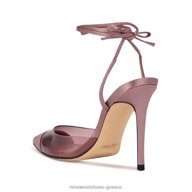 Nine West αντλίες περιτυλίγματος αστραγάλου 2JJ4N1655 ροζ/διαφανές