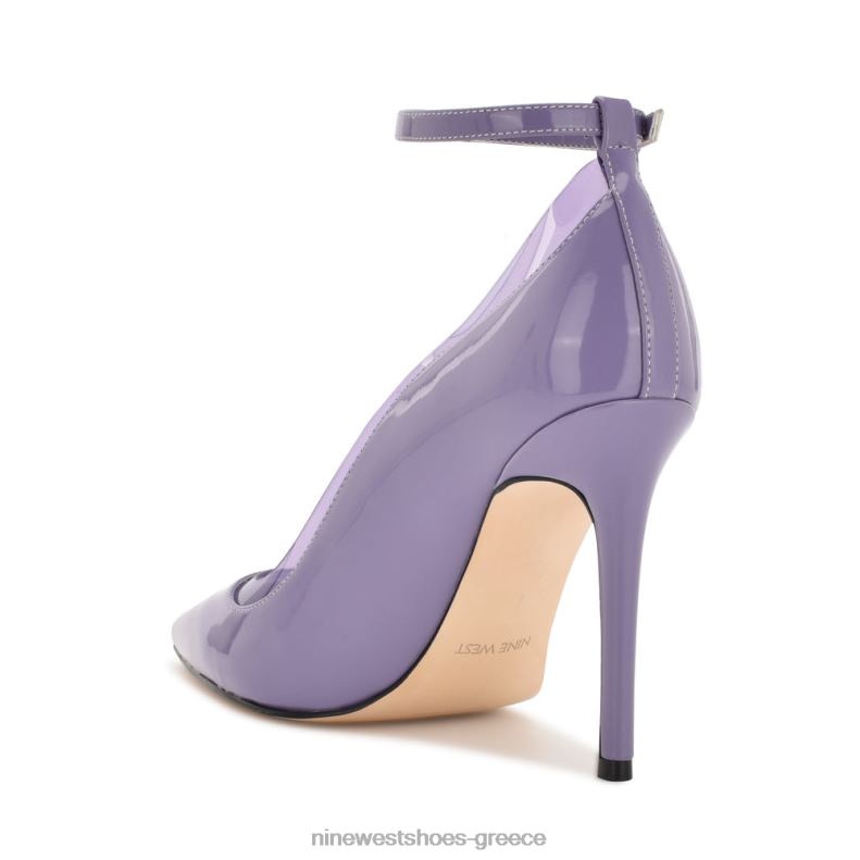 Nine West αντλίες ιμάντα αστραγάλου παγώματος 2JJ4N1660 ανοιχτό μωβ