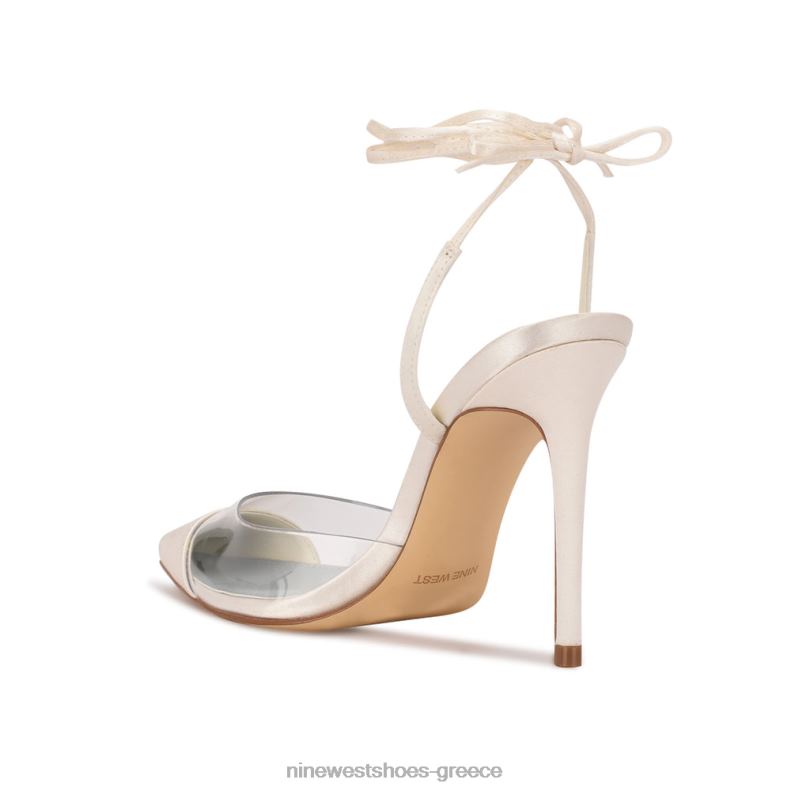 Nine West αντλίες περιτυλίγματος αστραγάλου 2JJ4N1702 ελεφαντόδοντο / διαυγές