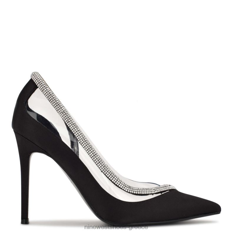 Nine West μυτερές αντλίες για τα δάχτυλα 2JJ4N1854 μαύρο σατέν - Κάντε κλικ στην εικόνα για κλείσιμο