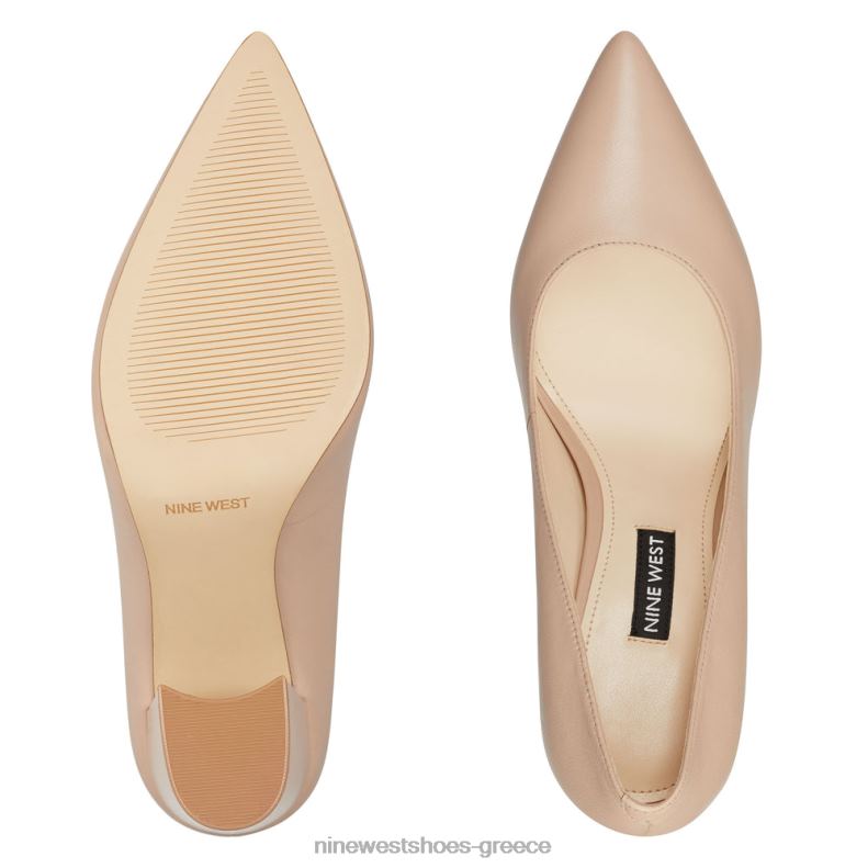 Nine West κάρα φόρεμα αντλίες 2JJ4N2127 μόλις γυμνό δέρμα