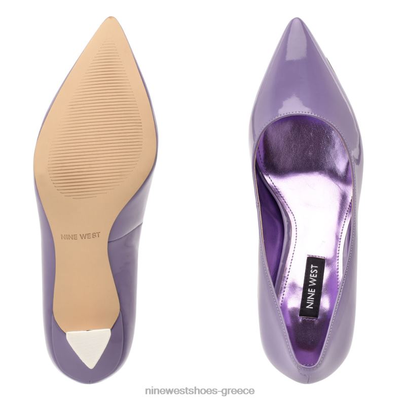 Nine West αντλίες με μυτερά δάχτυλα 2JJ4N2170 μωβ πατέντα