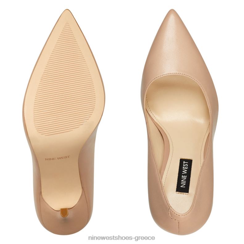 Nine West μυτερά δάχτυλα bliss 2JJ4N2378 ελαφρύ φυσικό δέρμα