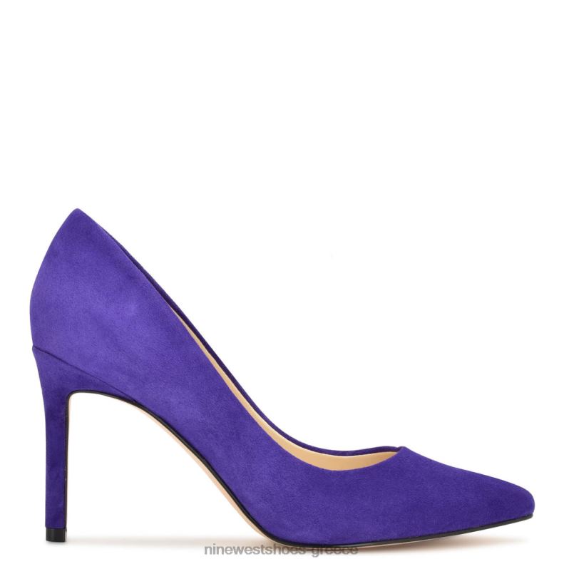 Nine West μυτερές αντλίες για τα δάχτυλα ezra 2JJ4N2142 μεσαίο μωβ σουέτ