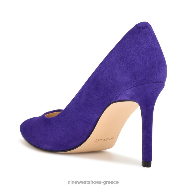 Nine West μυτερές αντλίες για τα δάχτυλα ezra 2JJ4N2142 μεσαίο μωβ σουέτ