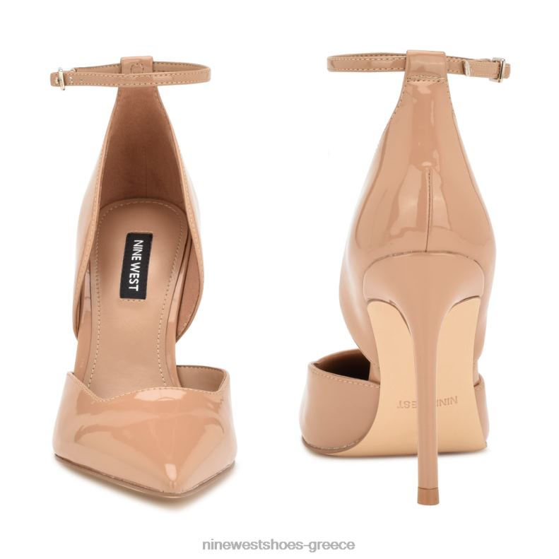 Nine West αντλίες αστραγάλου finda d'orsay 2JJ4N1384 πατέντα ρουζ