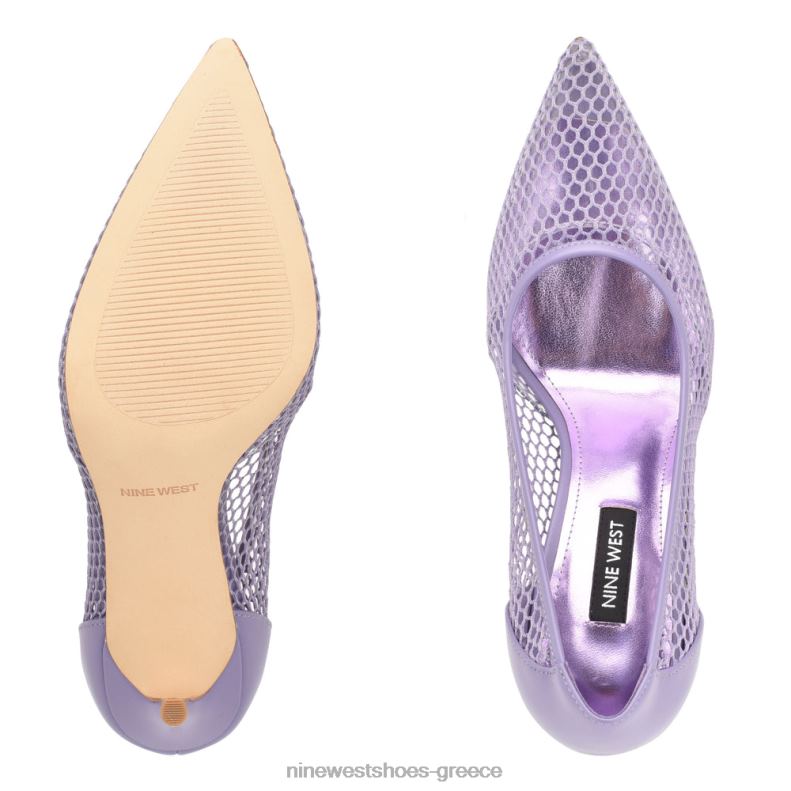 Nine West διχτυωτές αντλίες flings 2JJ4N1403 ανοιχτό μωβ