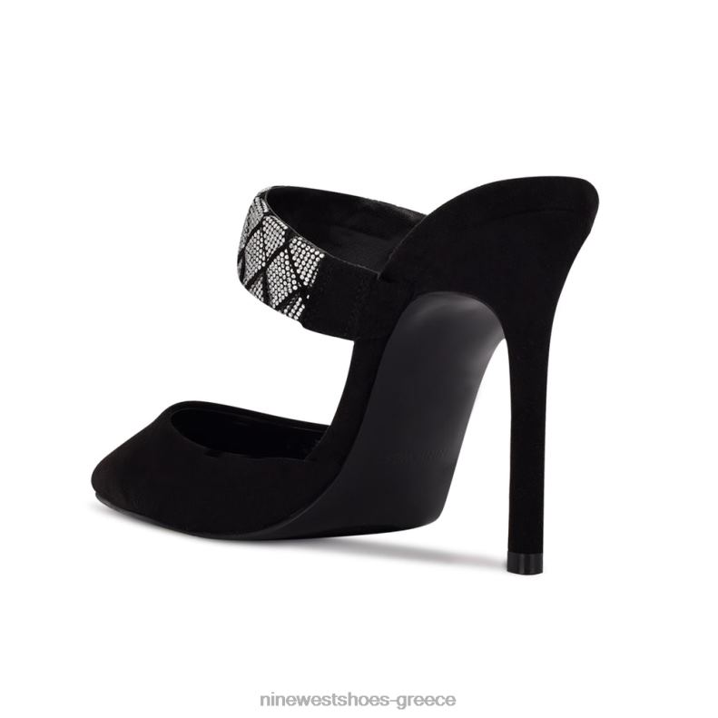 Nine West fresah μυτερές αντλίες δακτύλων 2JJ4N1417 μαύρο σουέτ