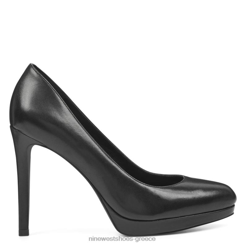 Nine West αντλίες quabree πλατφόρμας 2JJ4N2367 μαύρο δέρμα