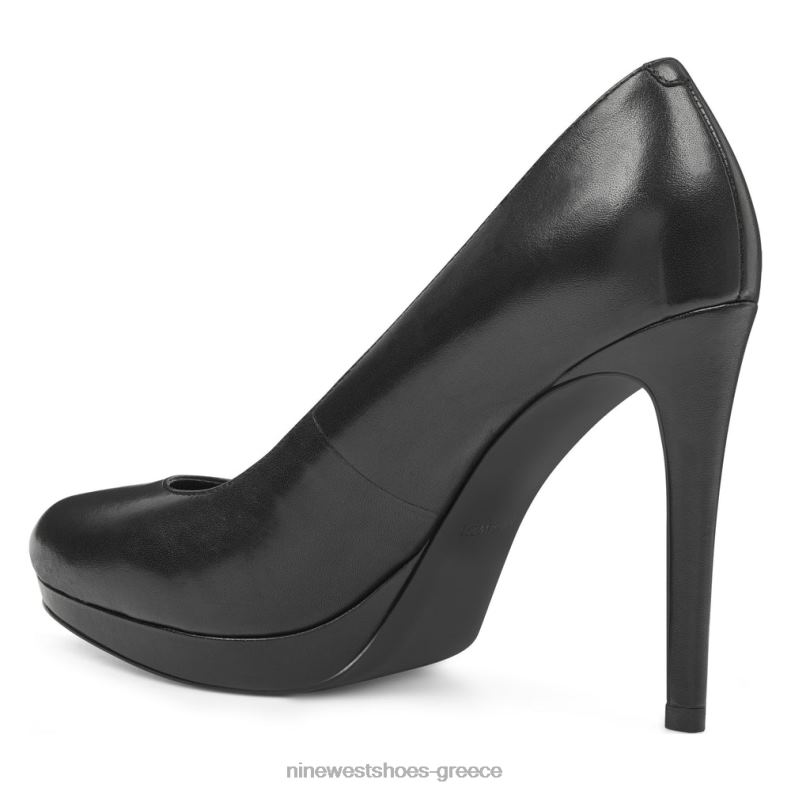 Nine West αντλίες quabree πλατφόρμας 2JJ4N2367 μαύρο δέρμα