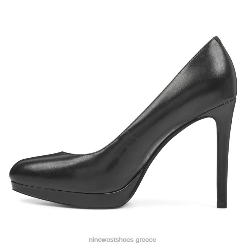 Nine West αντλίες quabree πλατφόρμας 2JJ4N2367 μαύρο δέρμα