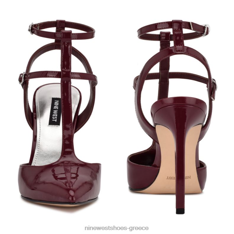 Nine West αντλία ιμάντα αστραγάλου tayes 2JJ4N1517 πατέντα δαμάσκηνου