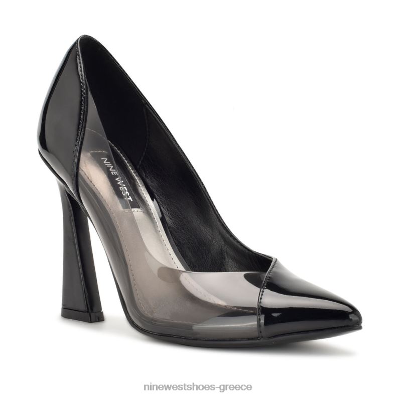 Nine West toba μυτερές αντλίες για τα δάχτυλα 2JJ4N1514 ευρεσιτεχνία μαύρου/καπνού