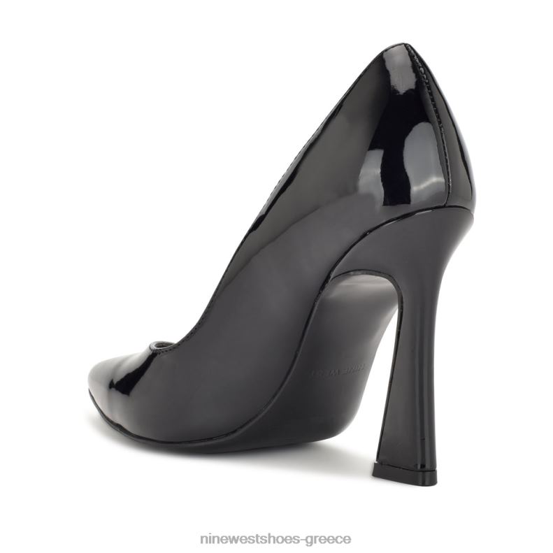 Nine West toba μυτερές αντλίες για τα δάχτυλα 2JJ4N1514 ευρεσιτεχνία μαύρου/καπνού