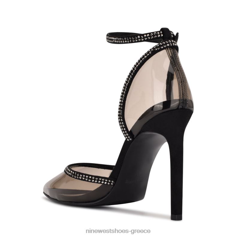 Nine West αντλίες αστραγάλου totsie 2JJ4N1422 μαύρος καπνός