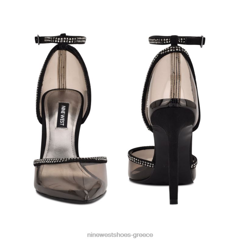 Nine West αντλίες αστραγάλου totsie 2JJ4N1542 μαύρος καπνός