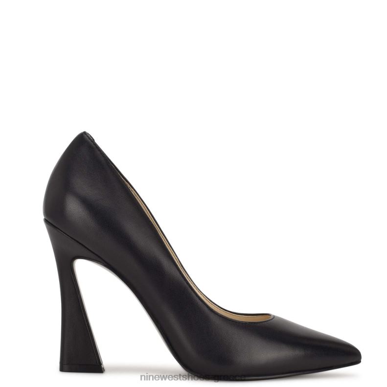 Nine West Μυτερές αντλίες μύτης trendz 2JJ4N1479 μαύρο δέρμα