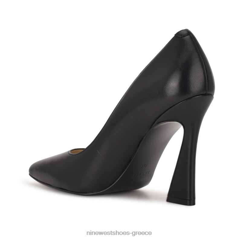 Nine West Μυτερές αντλίες μύτης trendz 2JJ4N1479 μαύρο δέρμα