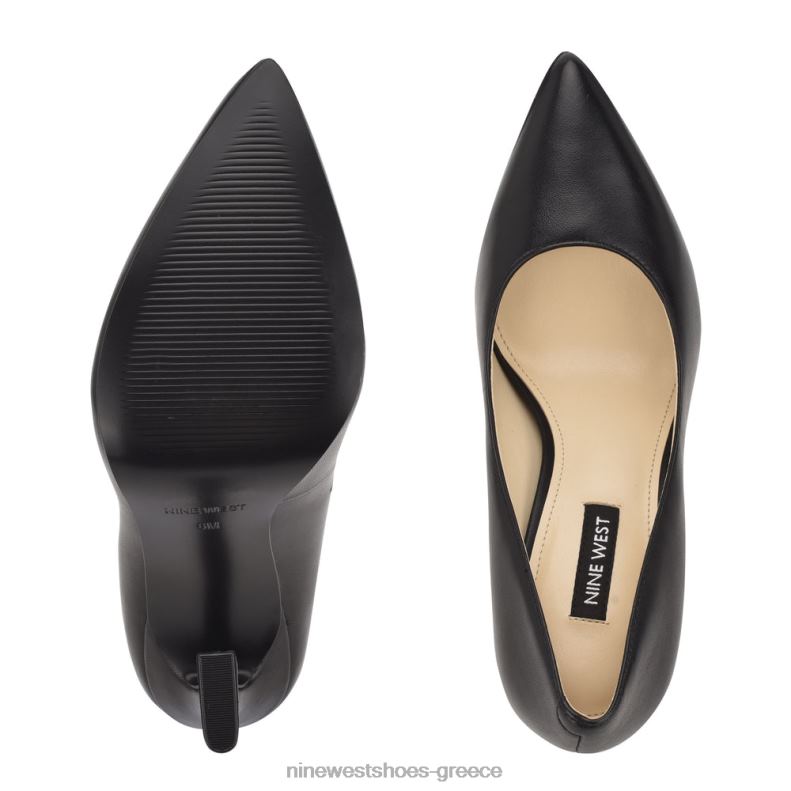 Nine West Μυτερές αντλίες μύτης trendz 2JJ4N1479 μαύρο δέρμα