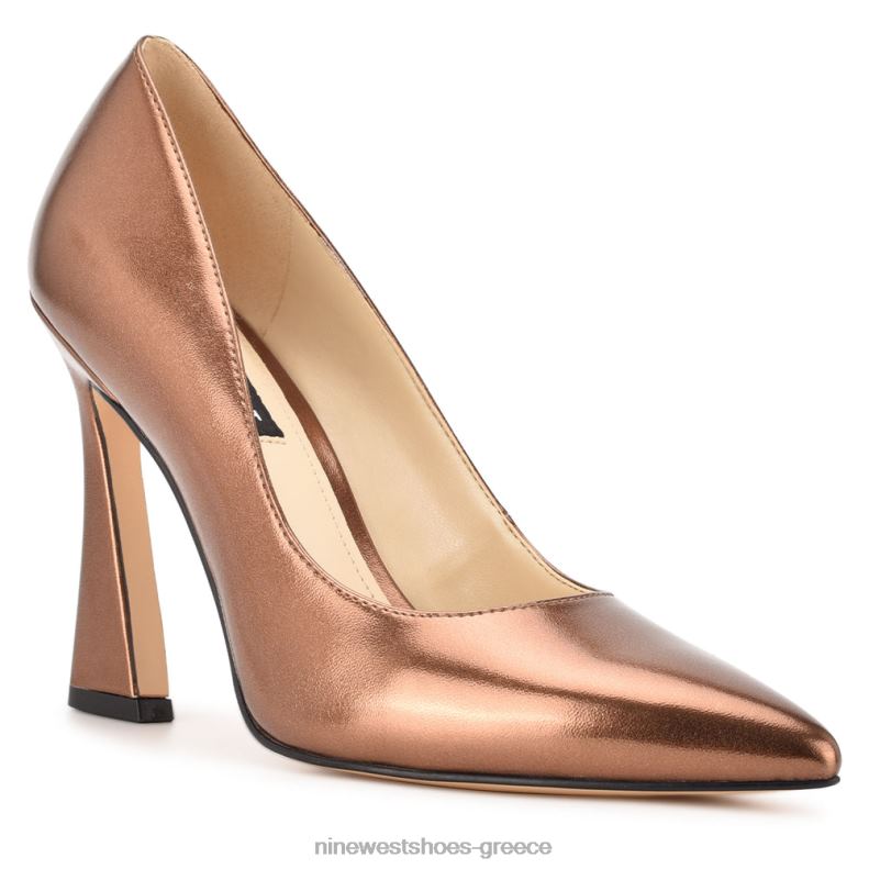 Nine West Μυτερές αντλίες μύτης trendz 2JJ4N1480 μπρούντζος