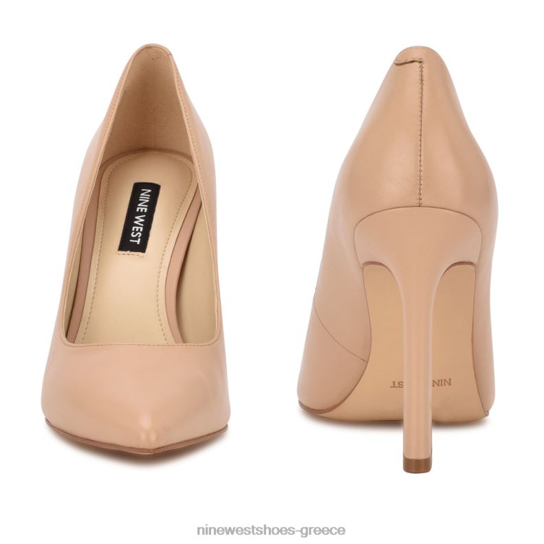 Nine West Μυτερές αντλίες μύτης trendz 2JJ4N1481 ζεστό ρουζ δέρμα