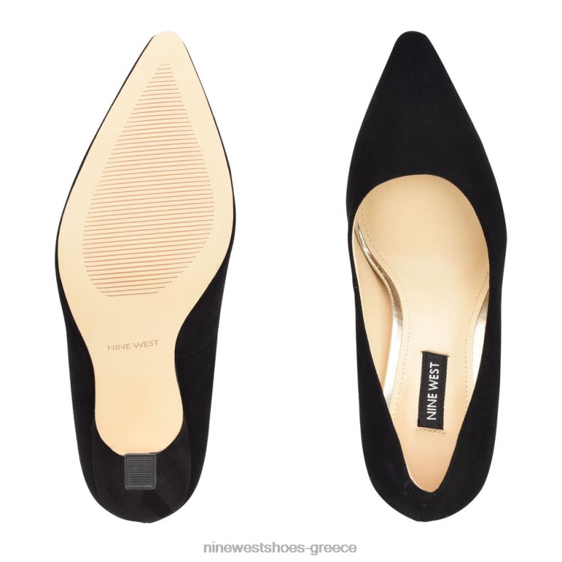 Nine West ταξινομεί μυτερές αντλίες 2JJ4N1192 μαύρο σουέτ