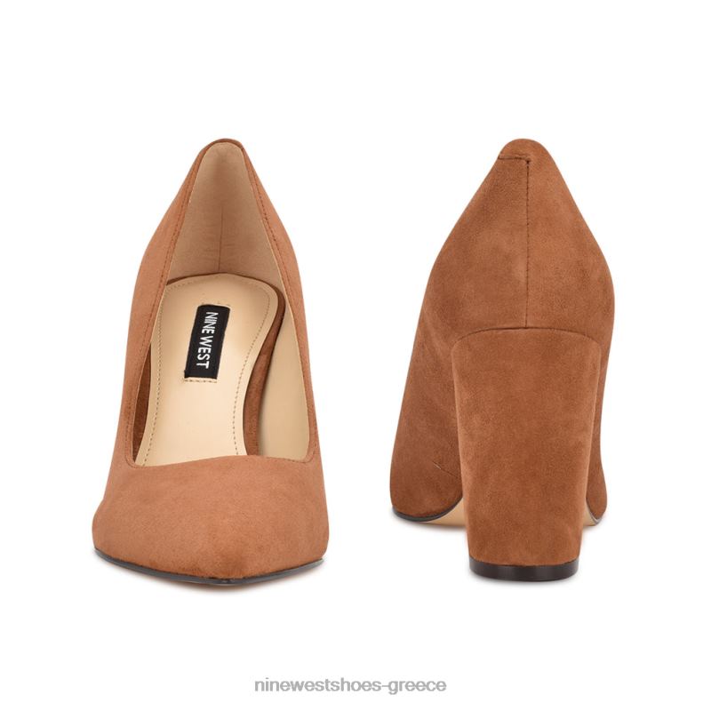 Nine West κάρα φόρεμα αντλίες 2JJ4N1226 σουέτ κονιάκ