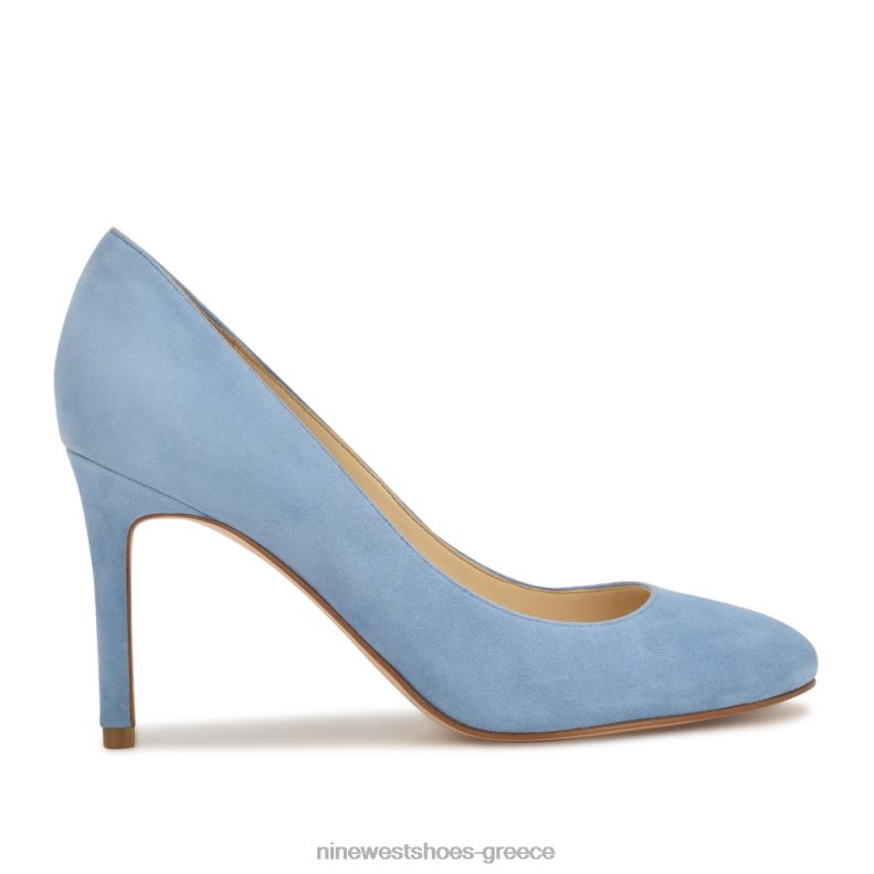 Nine West dylan στρογγυλές αντλίες δακτύλων 2JJ4N1187 baby blue σουέτ - Κάντε κλικ στην εικόνα για κλείσιμο