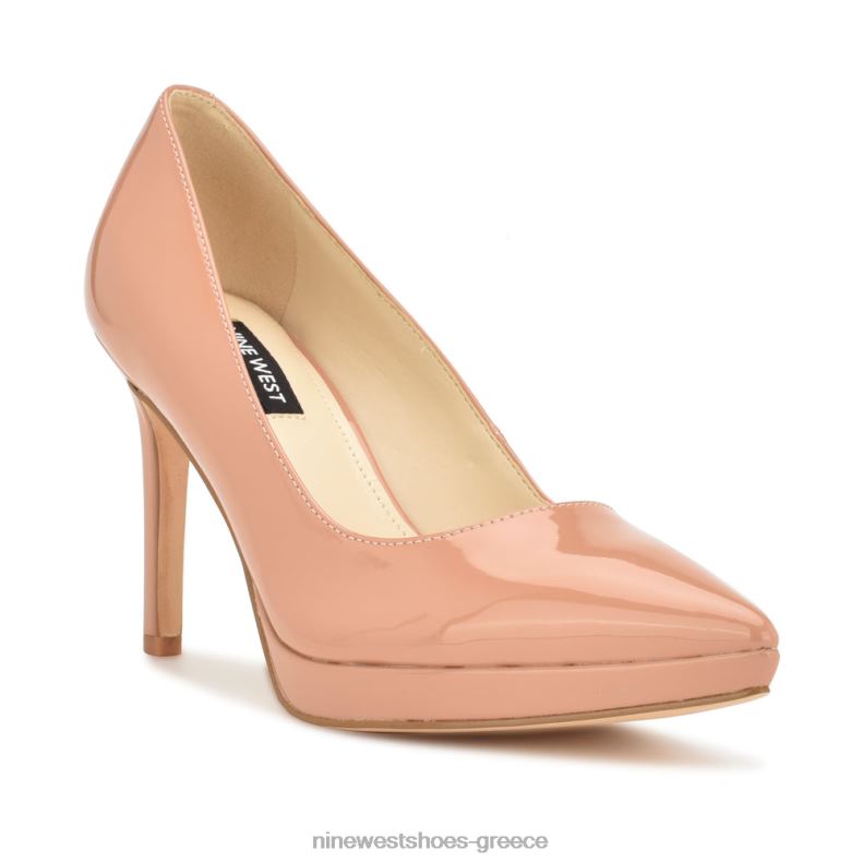 Nine West αντλίες πλατφόρμας shelbe 2JJ4N1195 γυμνό δίπλωμα ευρεσιτεχνίας