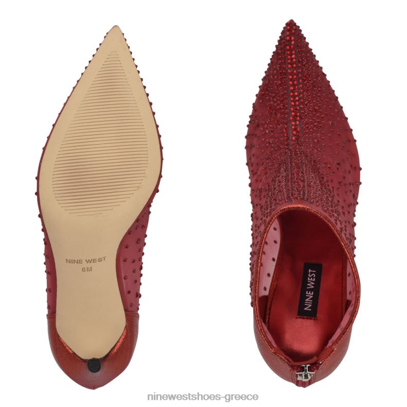 Nine West μποτάκια φορεμάτων fornow 2JJ4N1694 το κόκκινο