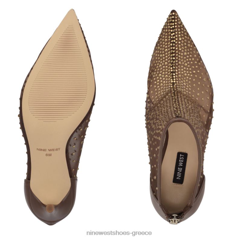 Nine West μποτάκια φορεμάτων fornow 2JJ4N1695 καφέ