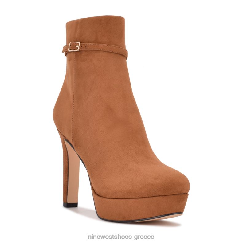 Nine West μποτάκια φόρεμα gripe 2JJ4N2929 καφέ σουέτ