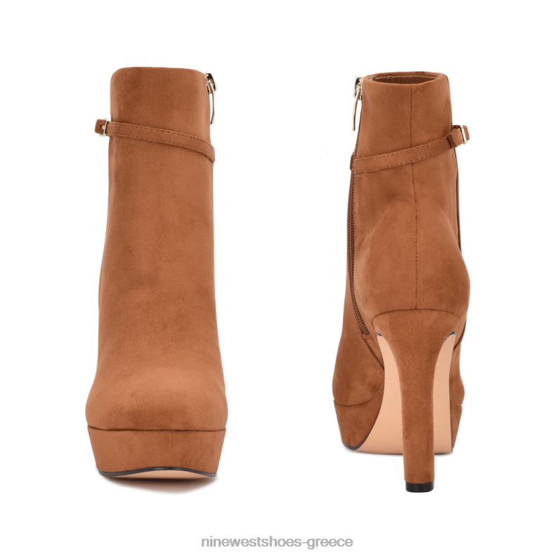 Nine West μποτάκια φόρεμα gripe 2JJ4N2929 καφέ σουέτ