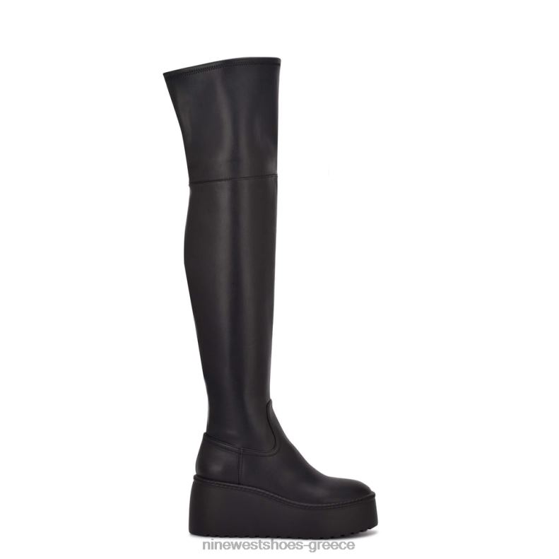 Nine West μπότες πλατφόρμας hojo over the knee 2JJ4N2926 μαύρος