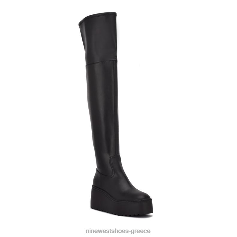 Nine West μπότες πλατφόρμας hojo over the knee 2JJ4N2926 μαύρος