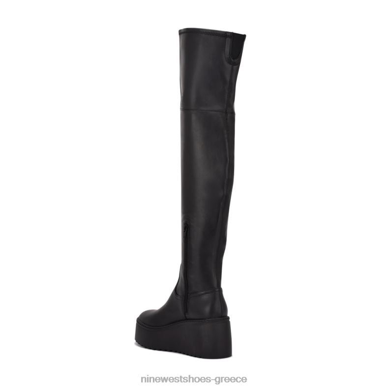 Nine West μπότες πλατφόρμας hojo over the knee 2JJ4N2926 μαύρος