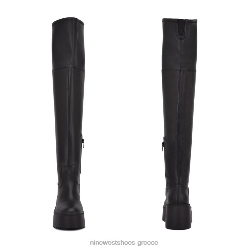 Nine West μπότες πλατφόρμας hojo over the knee 2JJ4N2926 μαύρος