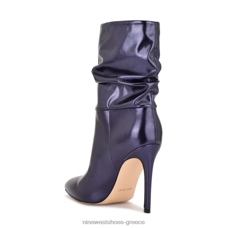 Nine West μποτάκια με φόρεμα jenn 2JJ4N1882 ναυτικό μεταλλικό