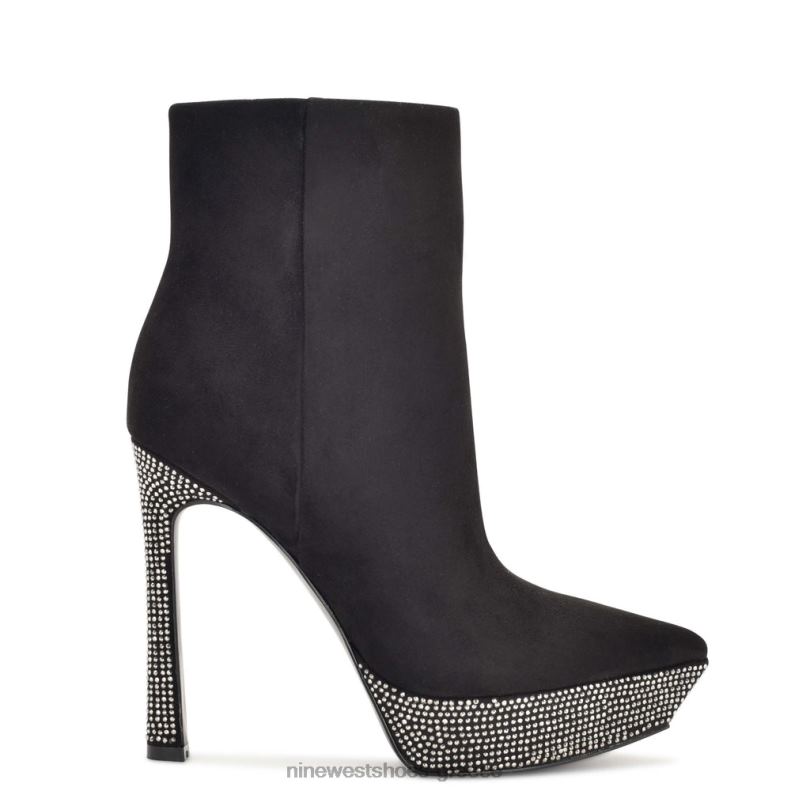 Nine West μποτάκια πλατφόρμα loraa 2JJ4N2922 μαύρο σουέτ στρας - Κάντε κλικ στην εικόνα για κλείσιμο