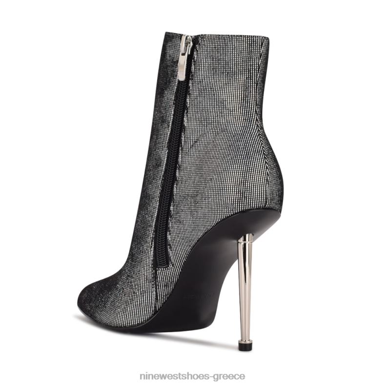 Nine West tryin φόρεμα μποτάκια 2JJ4N1861 ασημί ολογραφικό