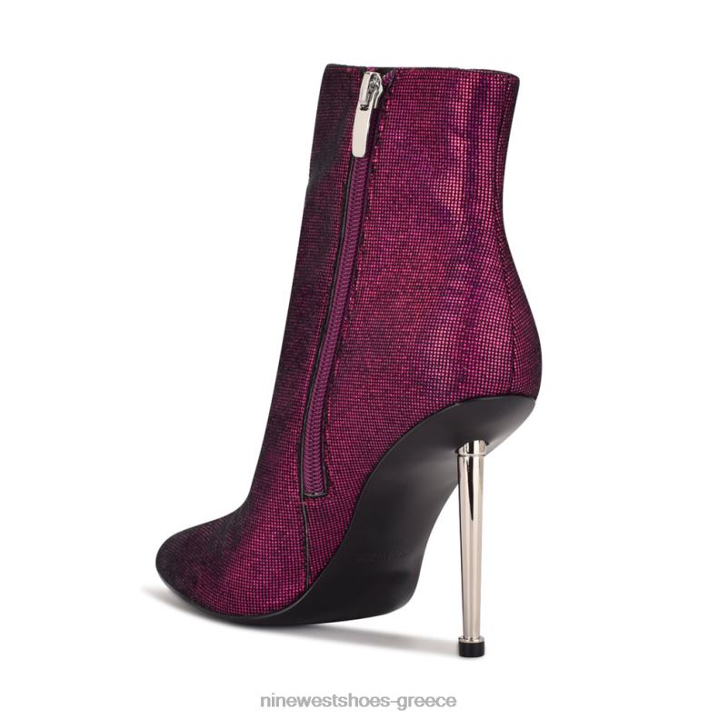 Nine West tryin φόρεμα μποτάκια 2JJ4N1862 ροζ ολογραφικό