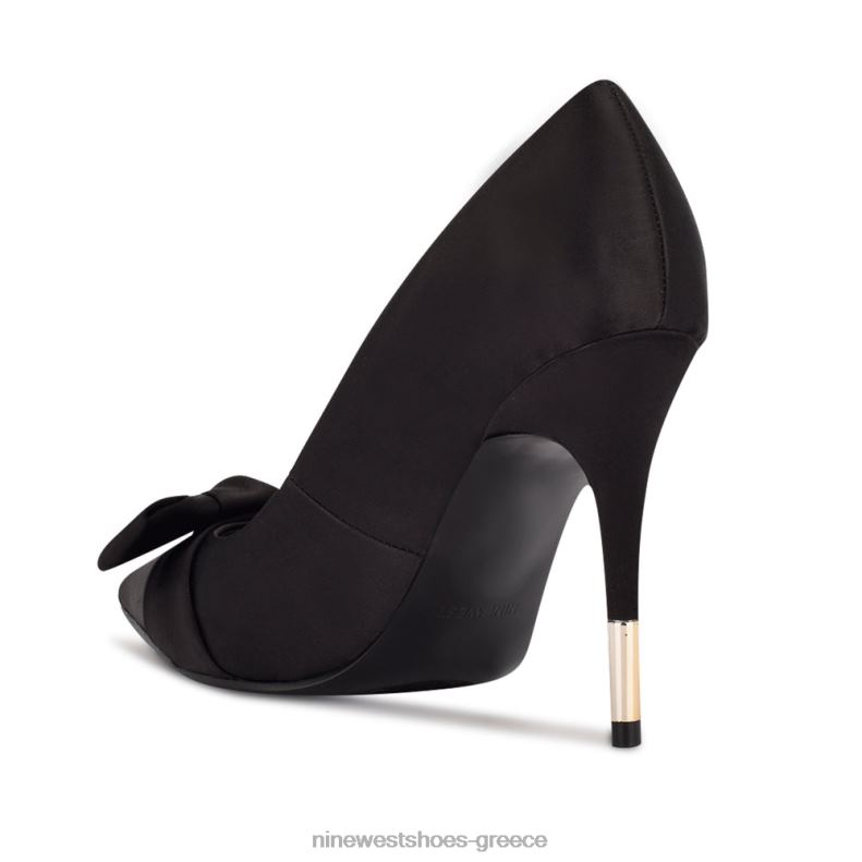 Nine West παπιγιόν φορέματα 2JJ4N1340 μαύρο σατέν