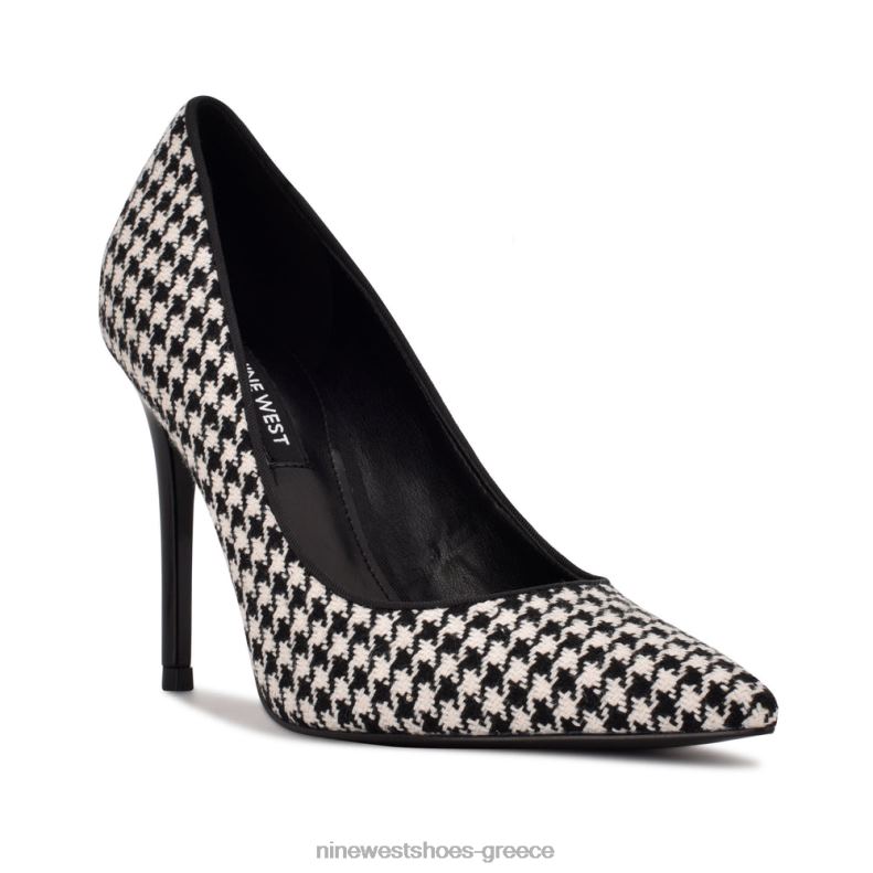 Nine West φρέσκες μυτερές αντλίες 2JJ4N1344 μαύρο/άσπρο κυνηγόσκυλο