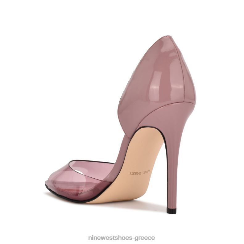 Nine West τιμή peep toe αντλίες 2JJ4N1310 ροζ/καθαρή πατέντα