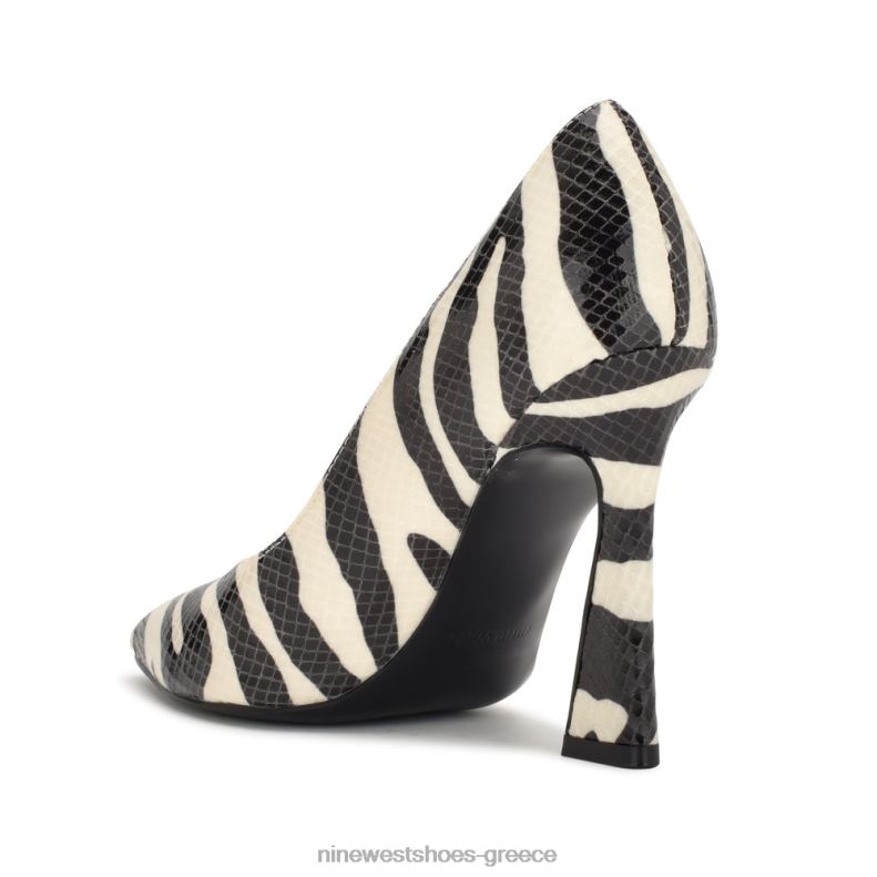 Nine West toba μυτερές αντλίες για τα δάχτυλα 2JJ4N1328 φίδι με στάμπα ζέβρα